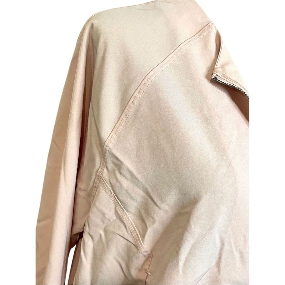 Banana Republic Women's Pink Bomber Jacket M Mid-Length Lightweight Adjustable - Picture 4 of 10